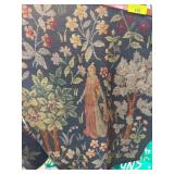 Embroidered Tapestry with Nature Motifs