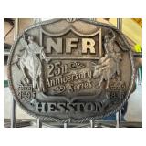 NFR Hesston 25th Anniversary Belt Buckle