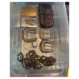 Belts And Tooled Leather Cigarette Holder Set