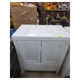 Glacier Bay White Vanity Sink Base