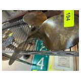 Brass Three-Blade Propeller with Engravings