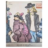 Russian Illustration Art Print with Characters