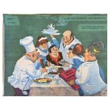 Soviet Era Cartoon Illustration Poster