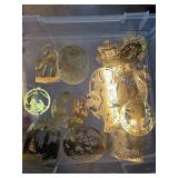 Gold-Tone Christmas Ornaments