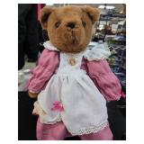 Brown Bear in Victorian Pink Dress