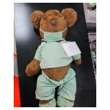 Plush Teddy Bear in Medical Outfit