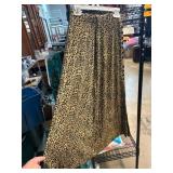 Leopard Print Skirt With Flared Design