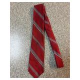 Christian Dior Red Striped Tie