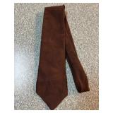 Brown Polyester Tie by The Men