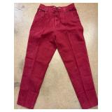 Gloria Vanderbilt Red Corduroy Pants