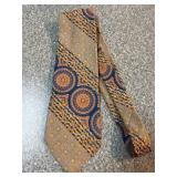 Oleg Cassini Tie with Geometric and Floral Pattern