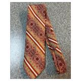 Wemlon by Wembley Tie with Red and Orange Pattern