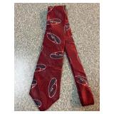 Damon Galleria Collection Red Silk Tie