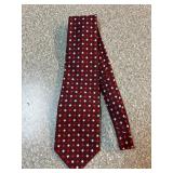Don Loper Red Patterned Polyester Tie