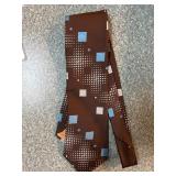 El Caballero 100% Polyester Brown Tie
