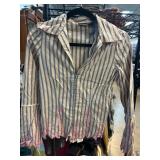 Bisou Bisou Striped Button-Up Shirt