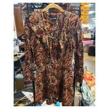 Jamie Brooke Floral Long-Sleeve Dress