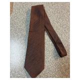 Brown Chadwick Wembley Tie with Dot Pattern