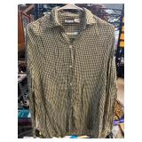 Nuovo County Seat Green Plaid Rayon Shirt