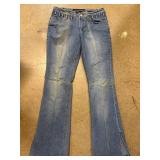 Squeeze Brand Denim Jeans with Flared Leg