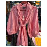 Bardot Pink Long-Sleeve Wrap Dress