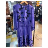 MBR International Purple Printed Dress