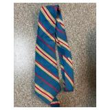 King Size Co. Tie in Blue with Striped Pattern
