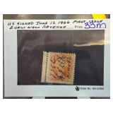 1866 U.S. 2-Cent Washington Revenue Stamp