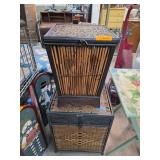 Wooden and Wicker Storage Chests