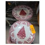 Johnson Bros Christmas Tree Plates