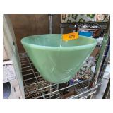 Green Fire-King Mixing Bowl