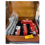 Budweiser Train Set with Wooden Display Box