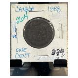 Canadian 1888 One Cent Coin