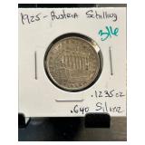 1925 Austria 1 Schilling Silver Coin
