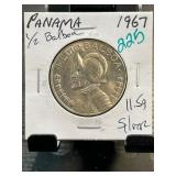 1967 Panama 1/2 Balboa Silver Coin