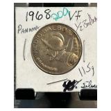 1968 Panama Medio Balboa Silver Coin