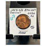 1953-S/S RPM-007 Lincoln Wheat Cent