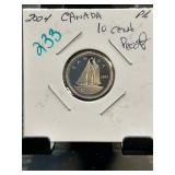 2004 Canada 10-Cent Proof Coin