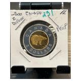 2000 Canada Two-Dollar Proof Coin