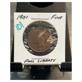 1901 United States Indian Head Cent