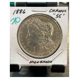 1886 Morgan Silver Dollar Coin