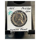 1955 Jefferson Nickel Superb Proof PR67/68
