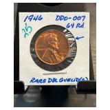 1946 Lincoln Wheat Cent DDO-007 64 RD