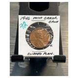 1946 Lincoln Wheat Cent Mint Error Coin