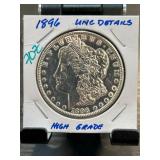 1896 Morgan Silver Dollar UNC Details