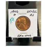 1946-D Lincoln Wheat Cent Gem Uncirculated