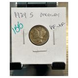 1929-S Mercury Dime in VF-XF
