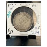 1911 Newfoundland 50 Cents Coin