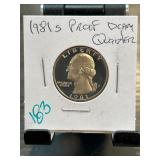 1981 S Proof DCAM Washington Quarter
