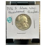 1976 S Silver Uncirculated Bicentennial Quarter